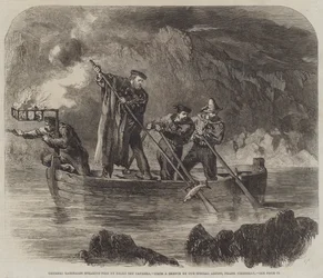General Garibaldi spearing Fish by Night off Caprera